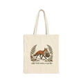 The Fox With the Satchel Canvas Tote